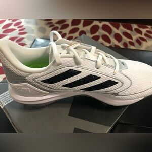 NWB Adidas Adizero Purehustle Softball Metal Cleats.  Size 8.  White.
